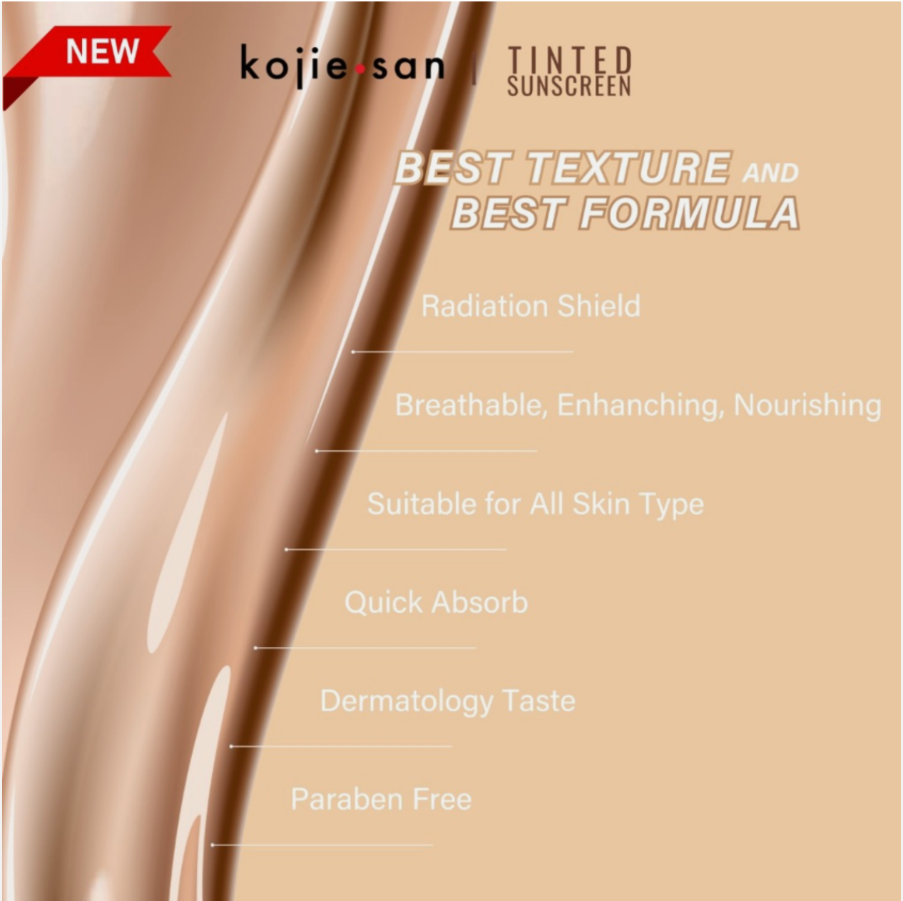 Kojie San Tinted Sunscreen SPF50+ PA+++ 50g