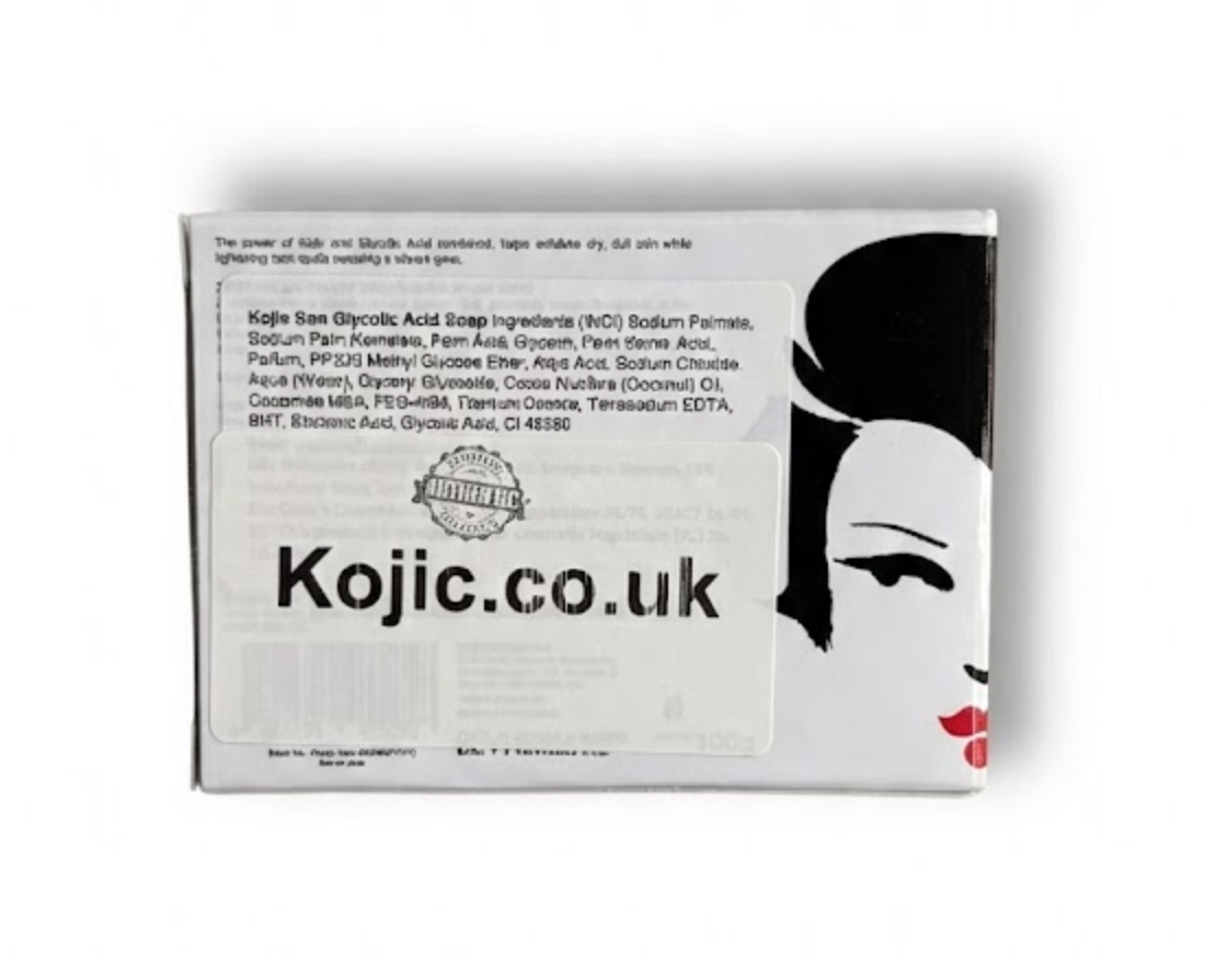 Kojie San + Glycolic Acid Skin Lightening Exfoliating Soap 100g with Kojic Acid