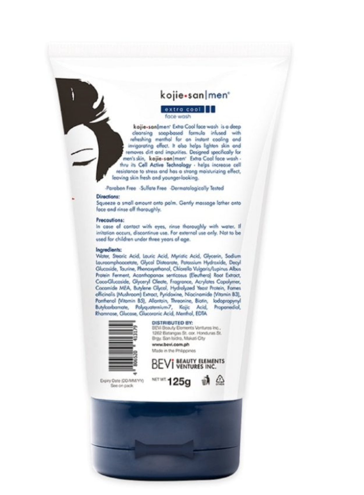 Kojie San Men Extra Cool Face Wash 125g