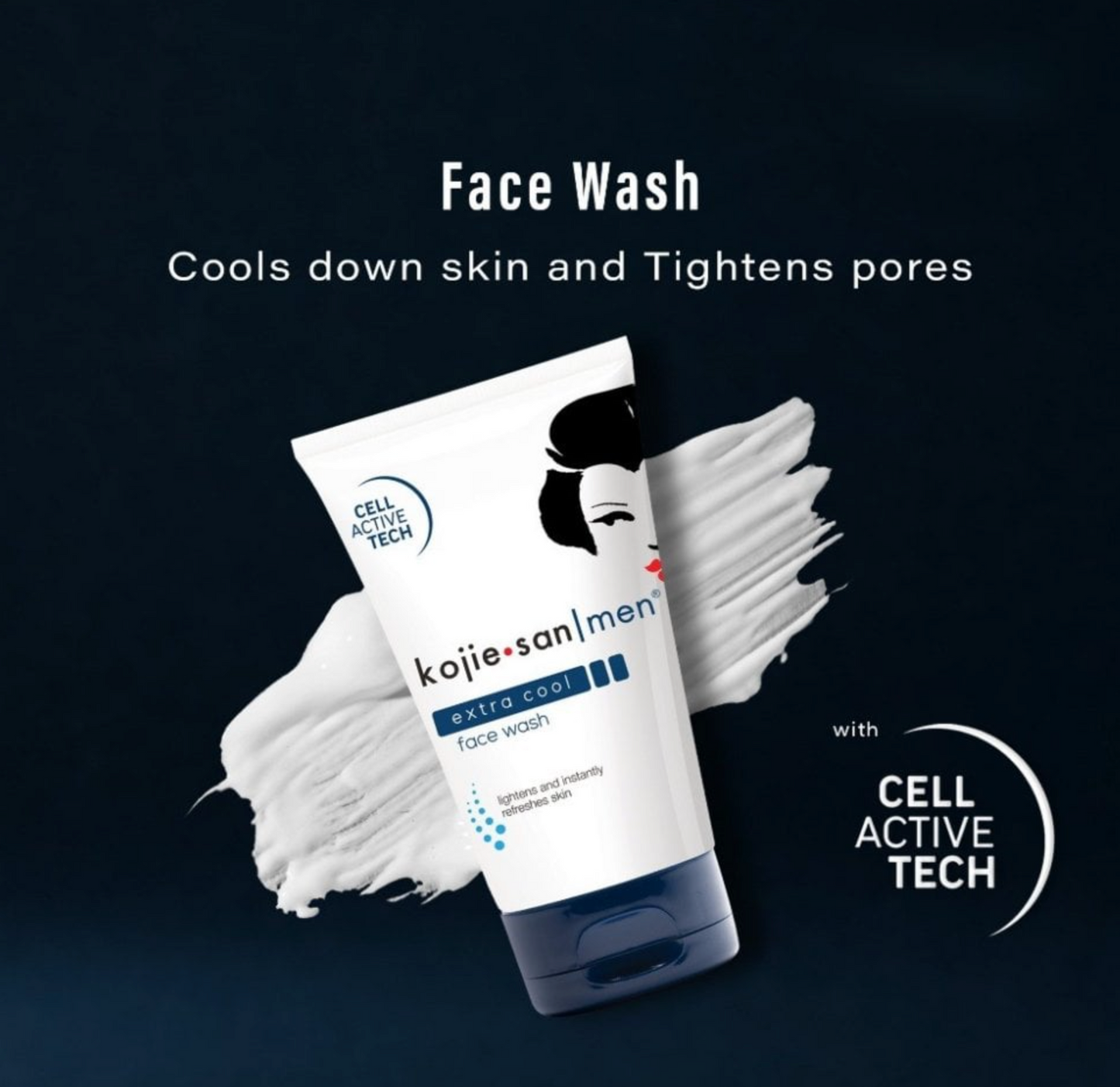 Kojie San Men Extra Cool Face Wash 125g