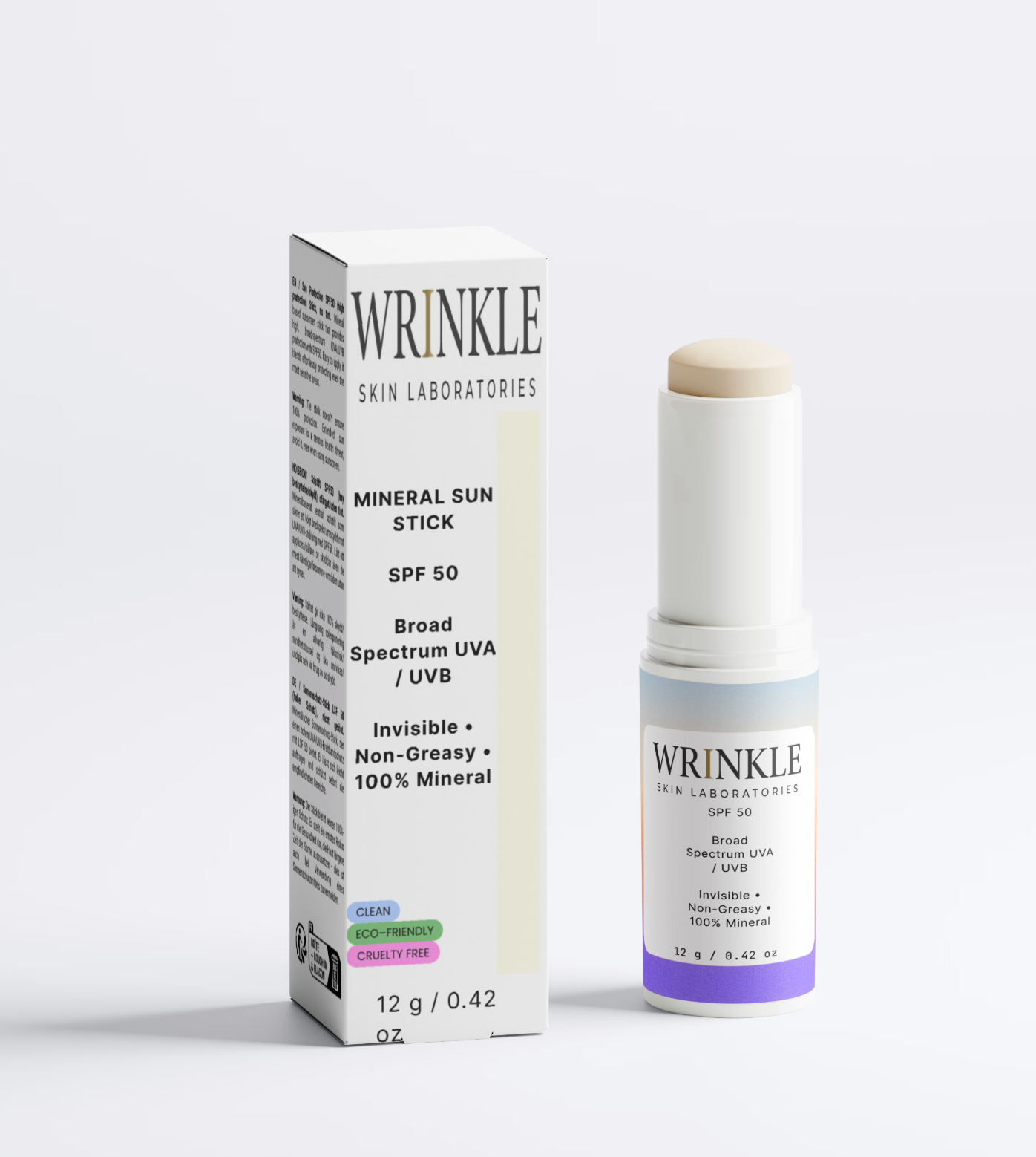 Wrinkle Skin Laboratories SPF 50 Mineral Sunscreen Stick (12g)