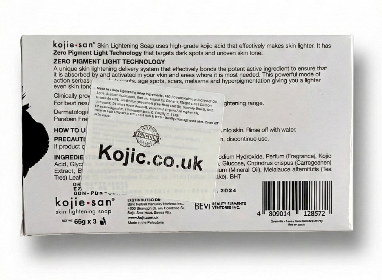 Kojie San Soap 65g Triple Pack (3 Bars) — Best Value Kojic Acid