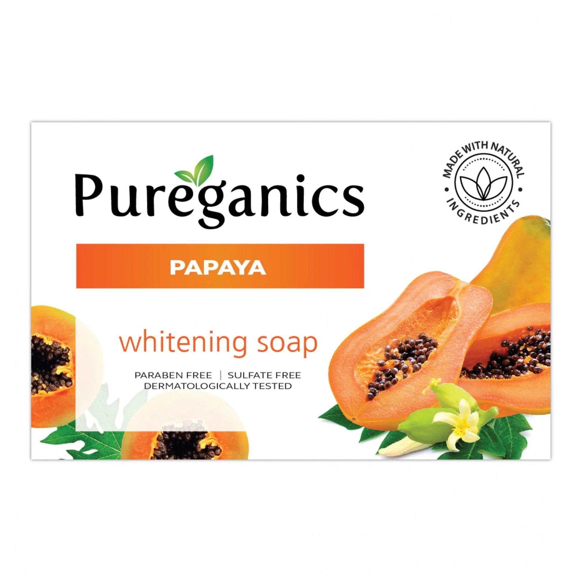 Pureganics Papaya Skin Lightening Brightening Soap 135g Kojic